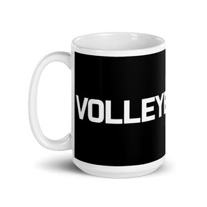 Volleyball Dad Black Mug