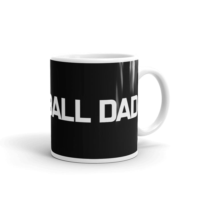 Volleyball Dad Black Mug